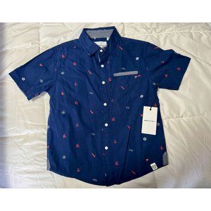 NWT Sz 7 Boys Paper Denim & Cloth Navy Blue top with Cute Nautical Designs